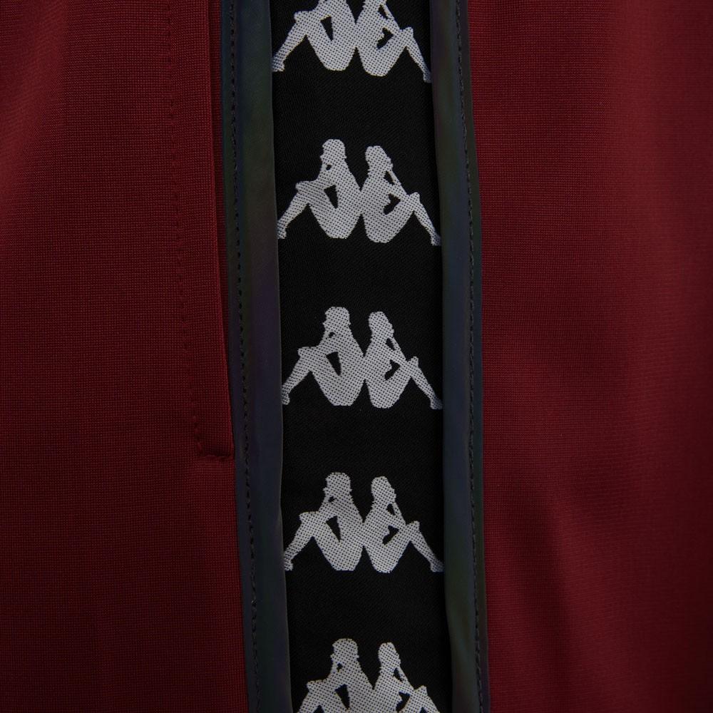 Short Men Burgundy Black Banda Black