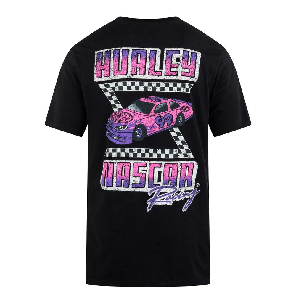 Polera Faster Nascar ss Negro