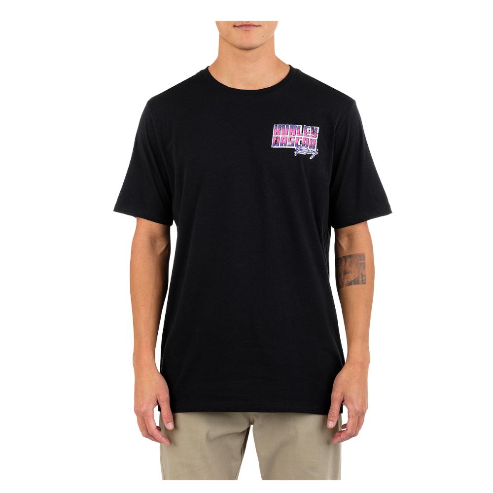 Polera Faster Nascar ss Negro
