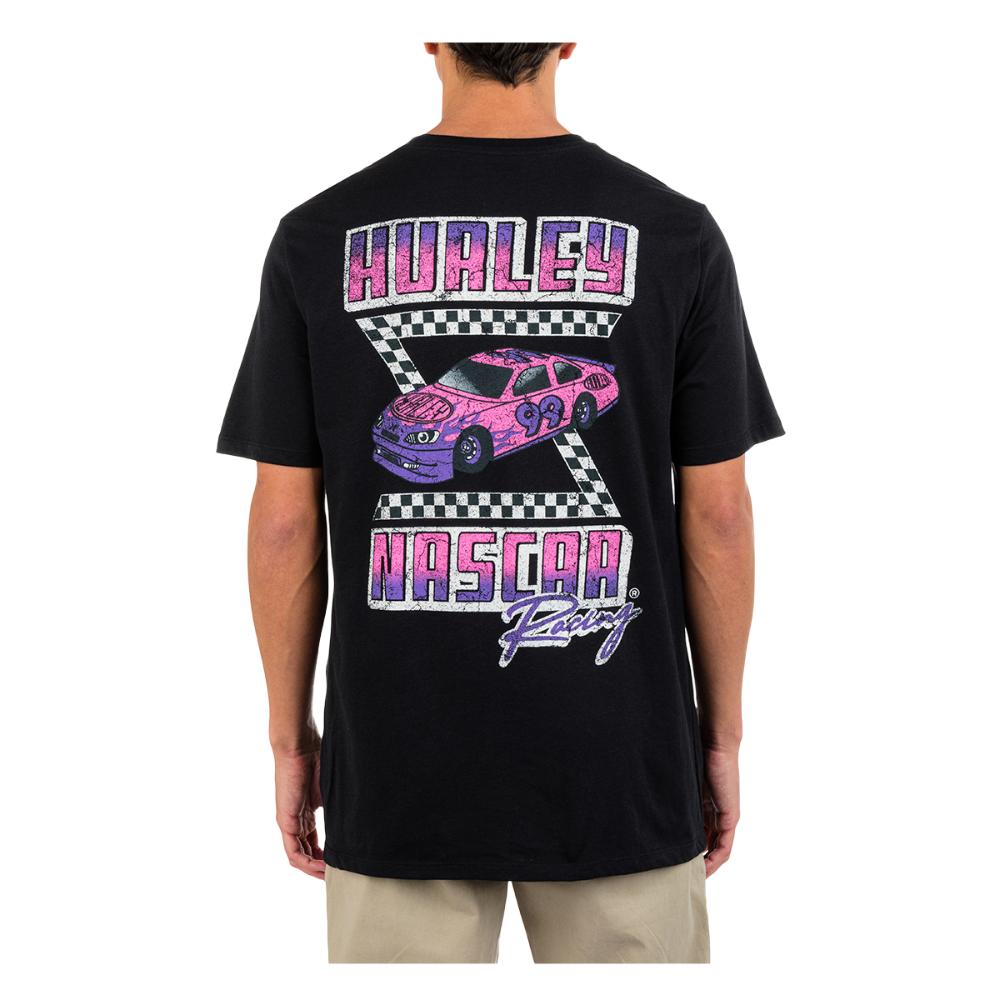 Polera Faster Nascar ss Negro