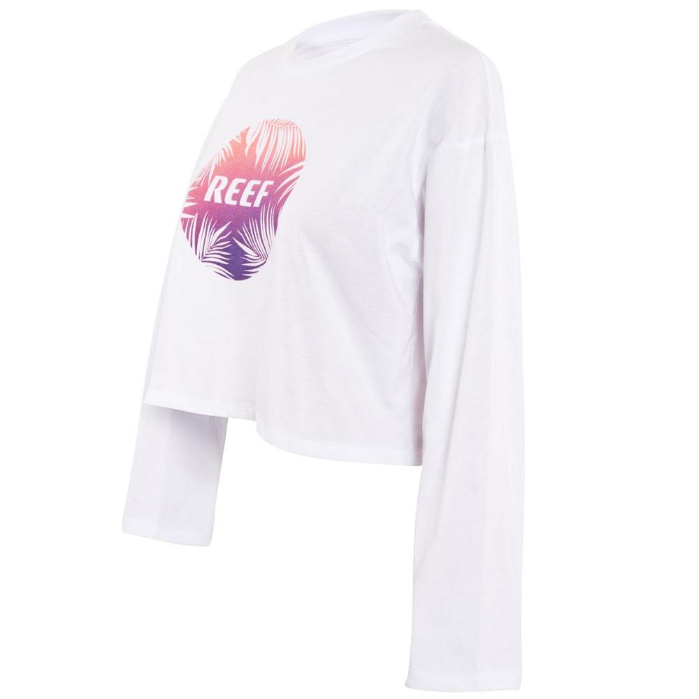 Polera Women Manga Larga Crop Blanco