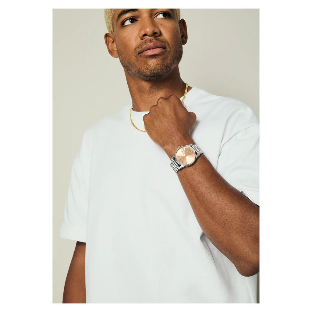 Reloj Nixon Sentry Silver Coral