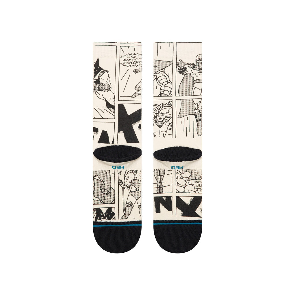 Stance Sock Men Good vs  Bad Crew Black White