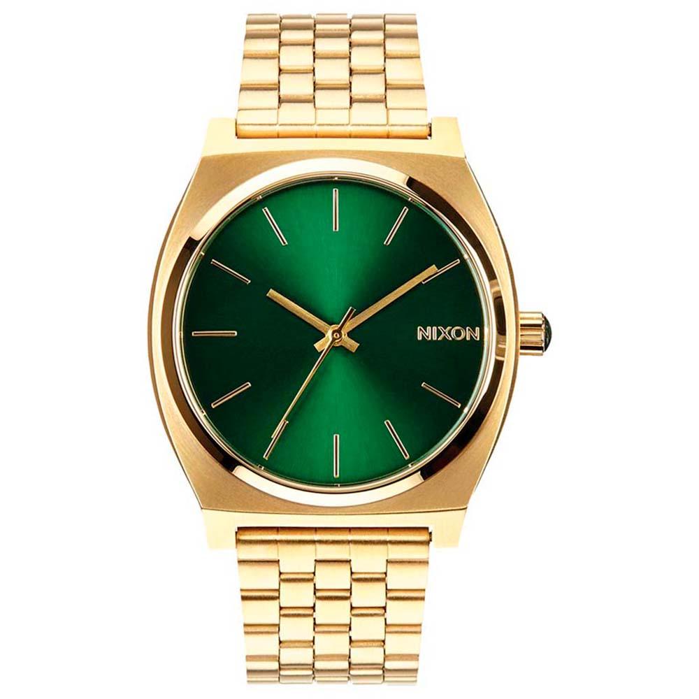 Reloj Time Teller Gold Green Sunray Nixon