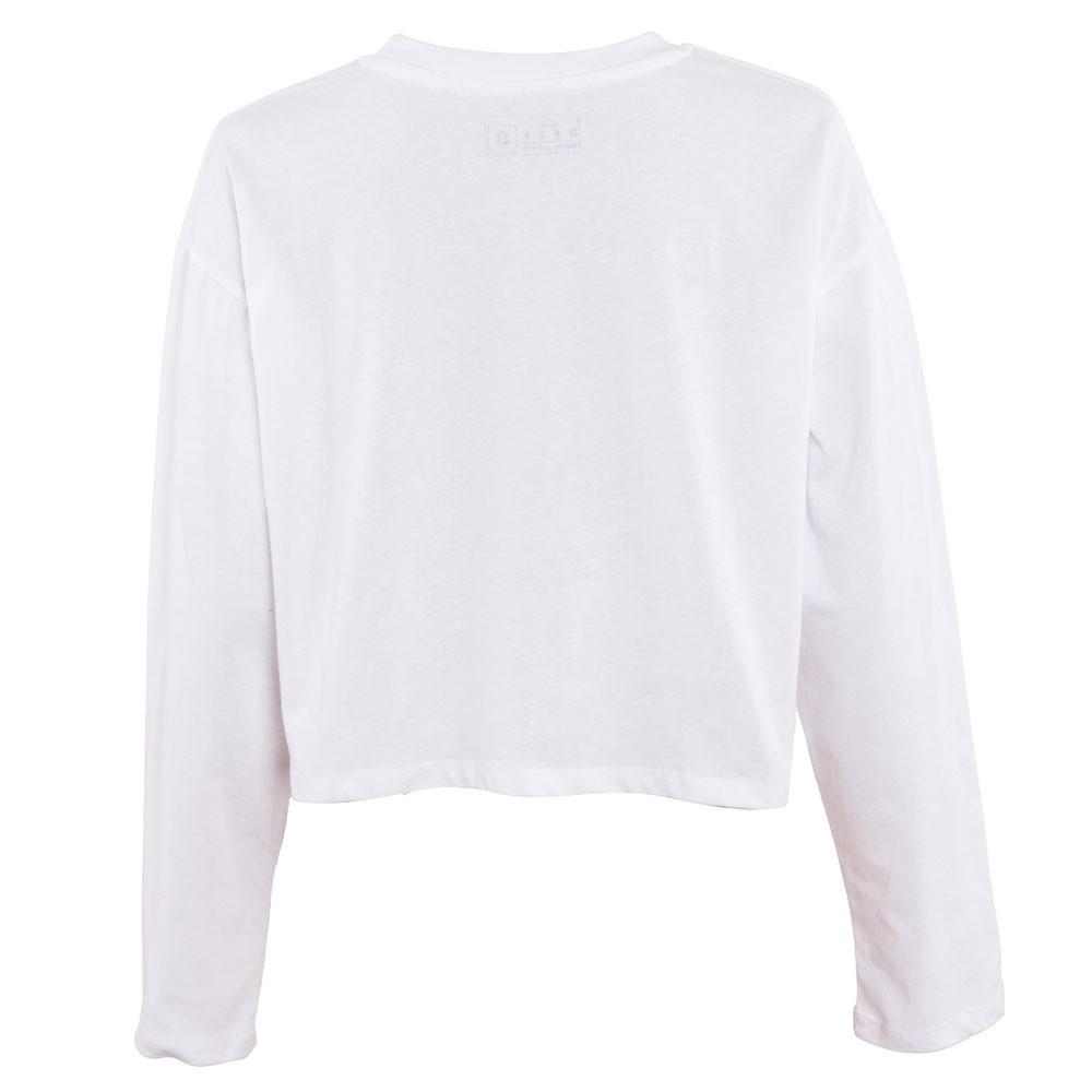 Polera Women Manga Larga Crop Blanco
