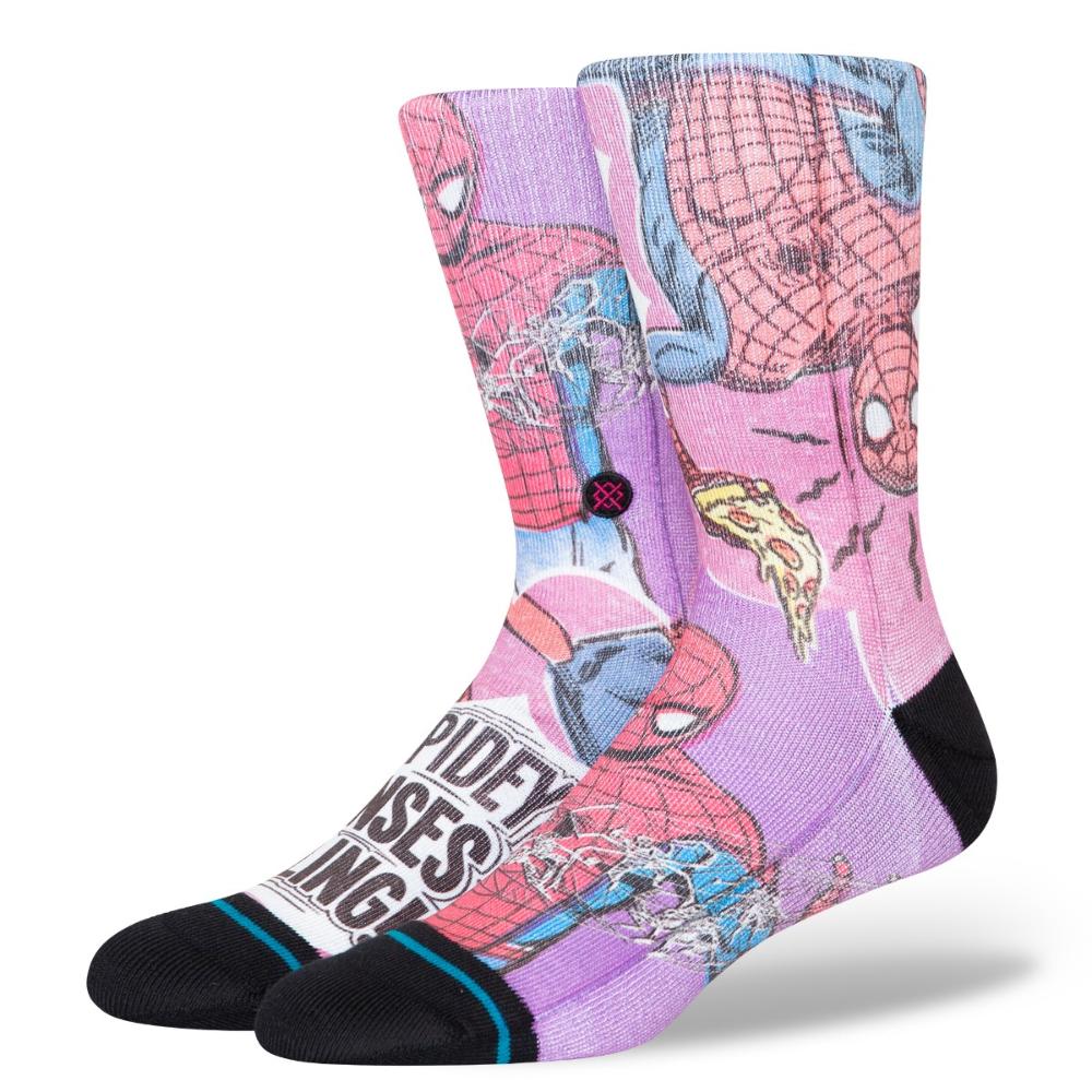 Stance Sock Men Spiderman Spidey Senses Magenta