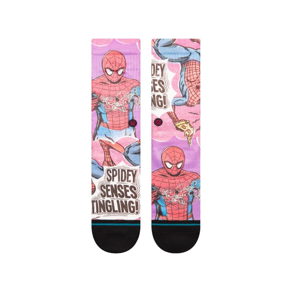 Stance Sock Men Spiderman Spidey Senses Magenta