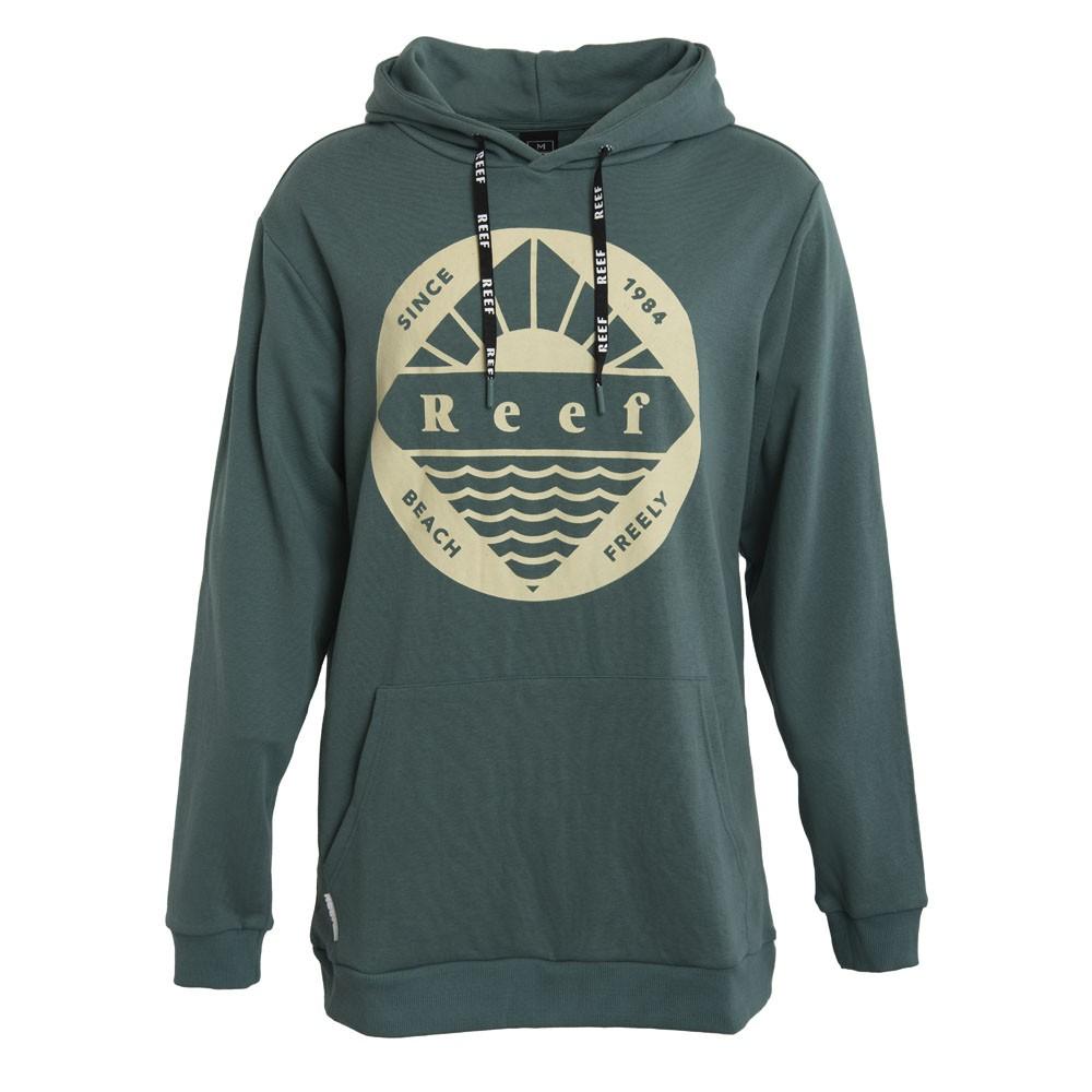 Poleron Men Hoodie Green Yellow