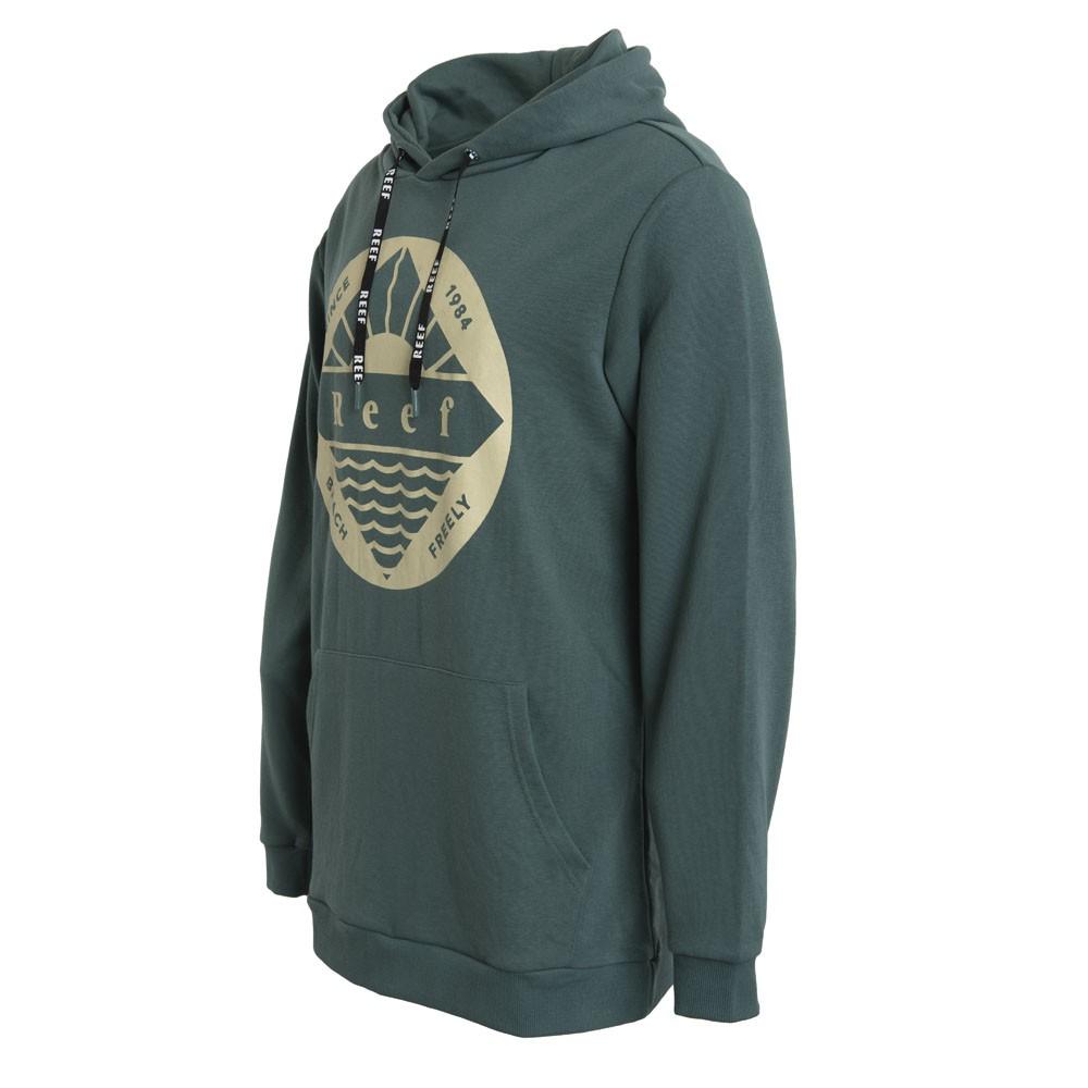 Poleron Men Hoodie Green Yellow
