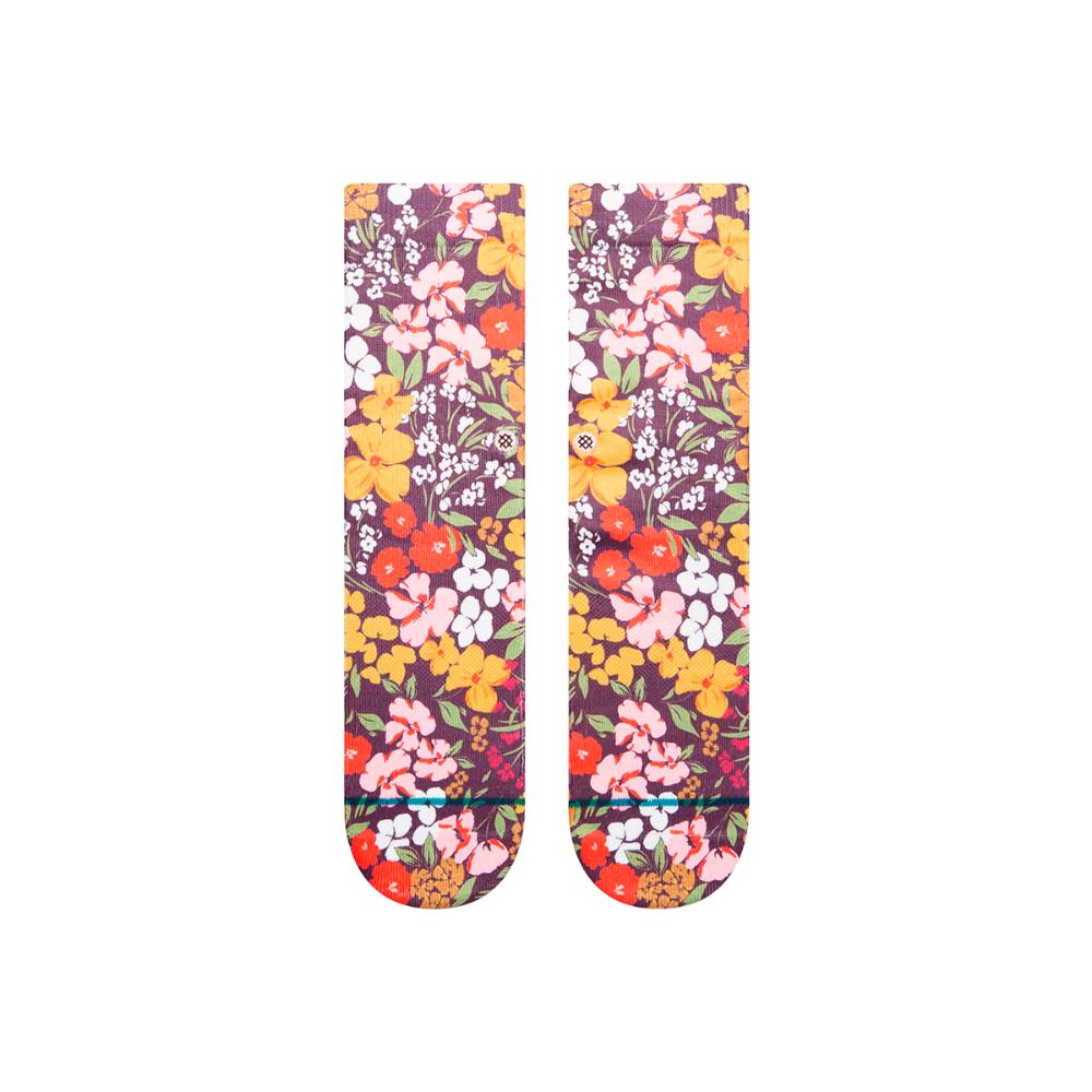 Stance Sock Women Ditz Crew Burgundy