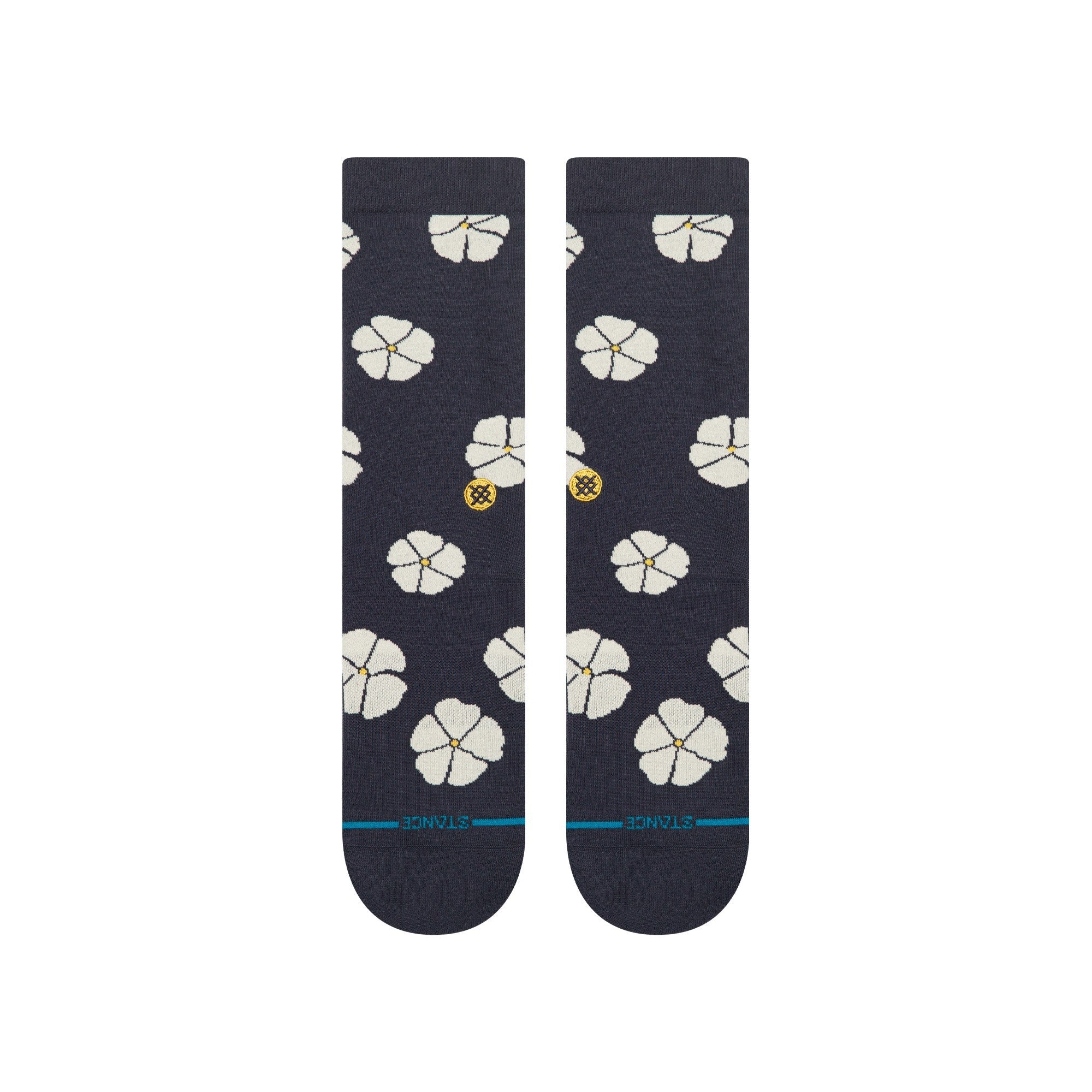 Stance Sock Men Floral Crew Navy