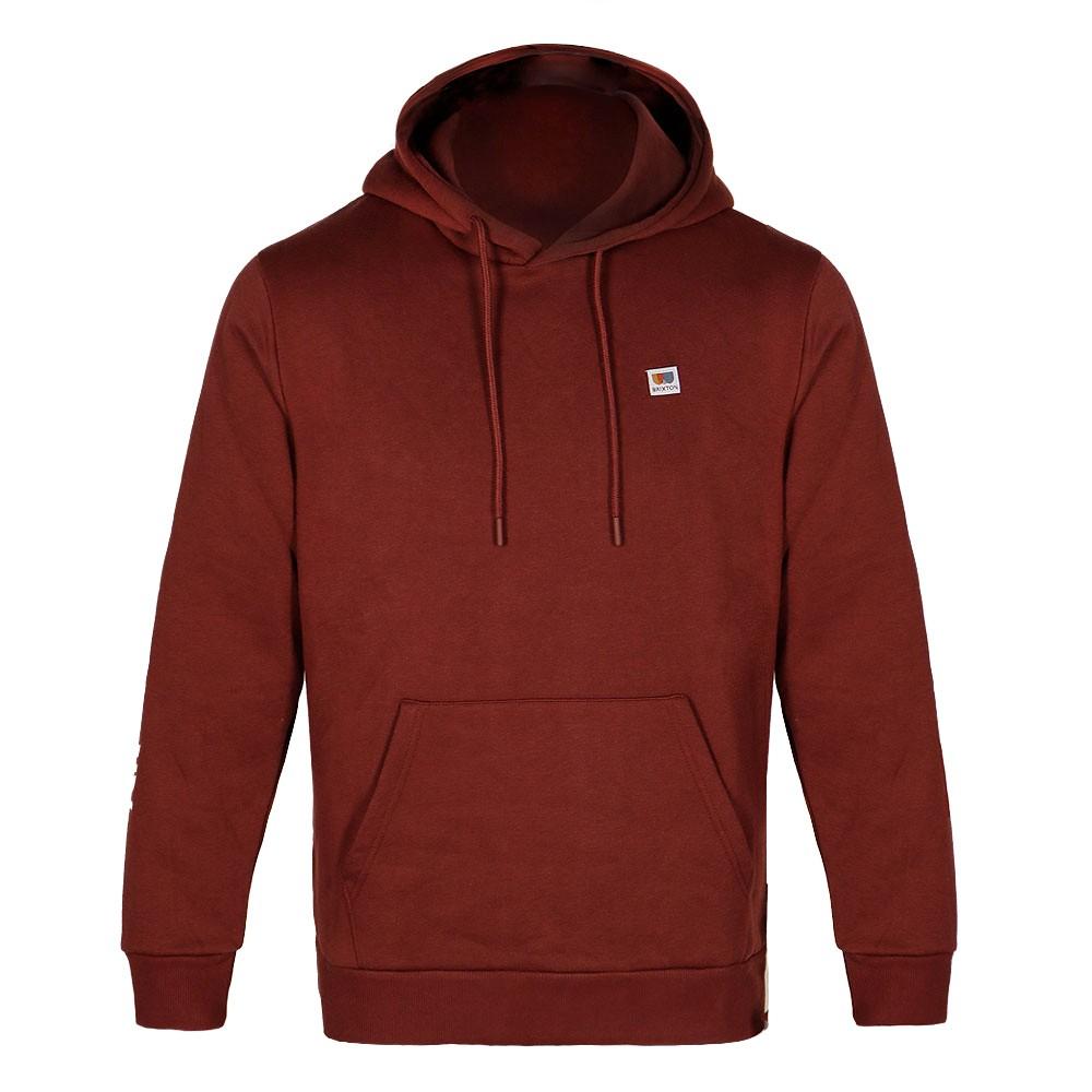Poleron Men Hoodie Burgundy Logo