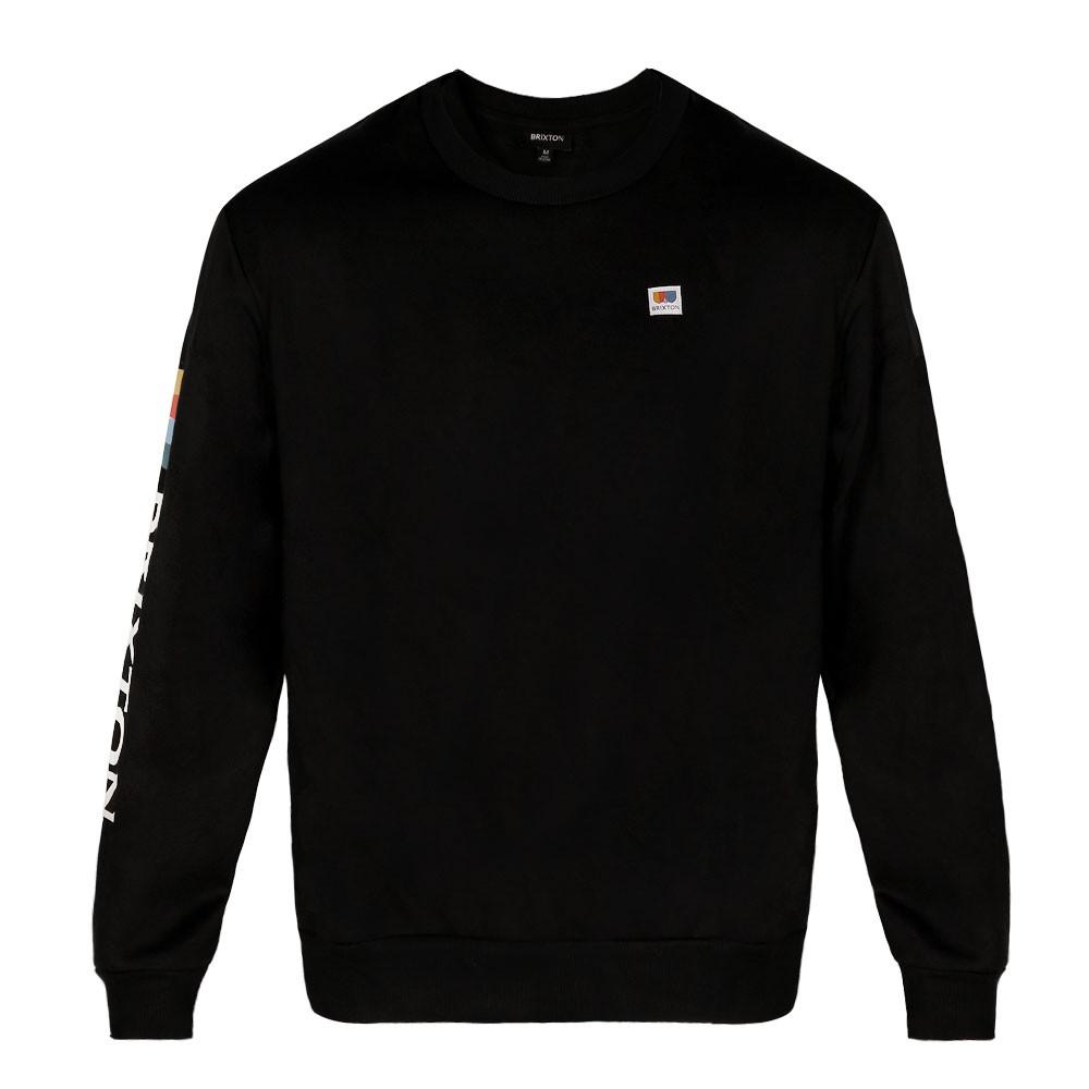 Poleron Men Crew Black Logo