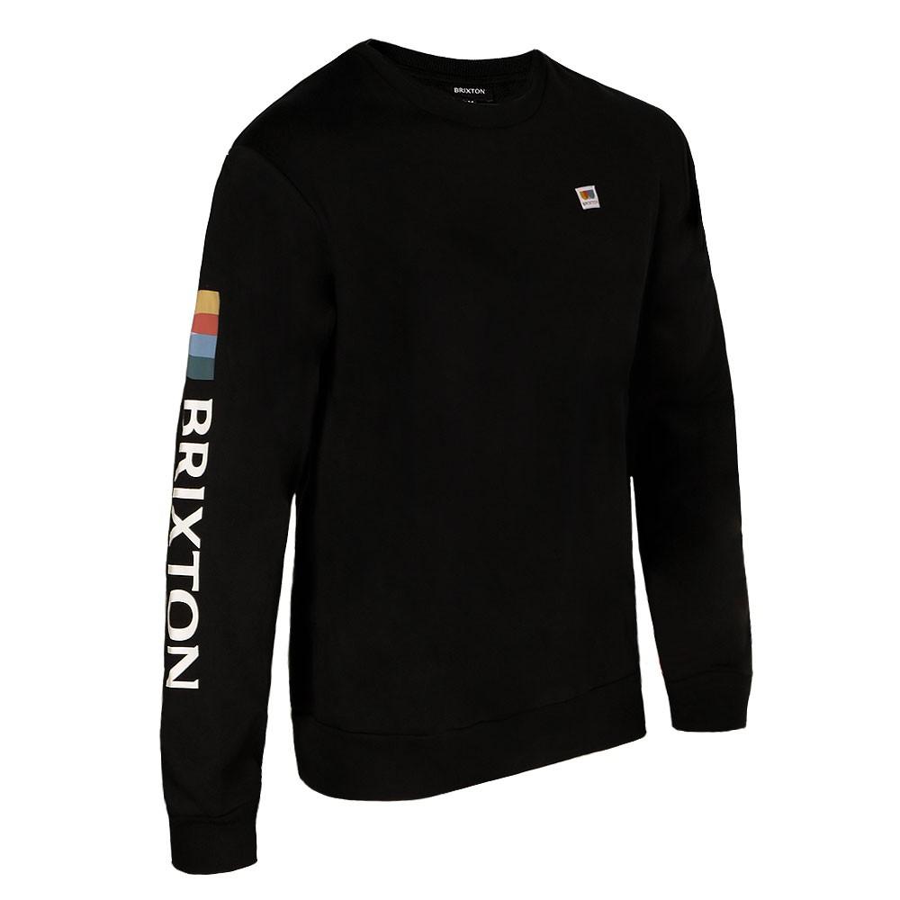 Poleron Men Crew Black Logo