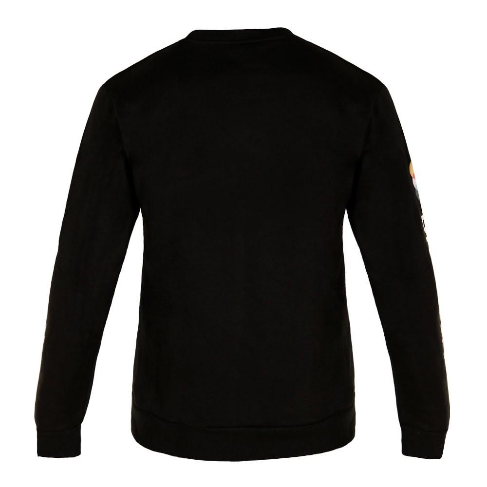 Poleron Men Crew Black Logo