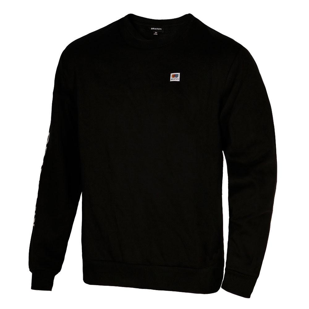 Poleron Men Crew Black Logo