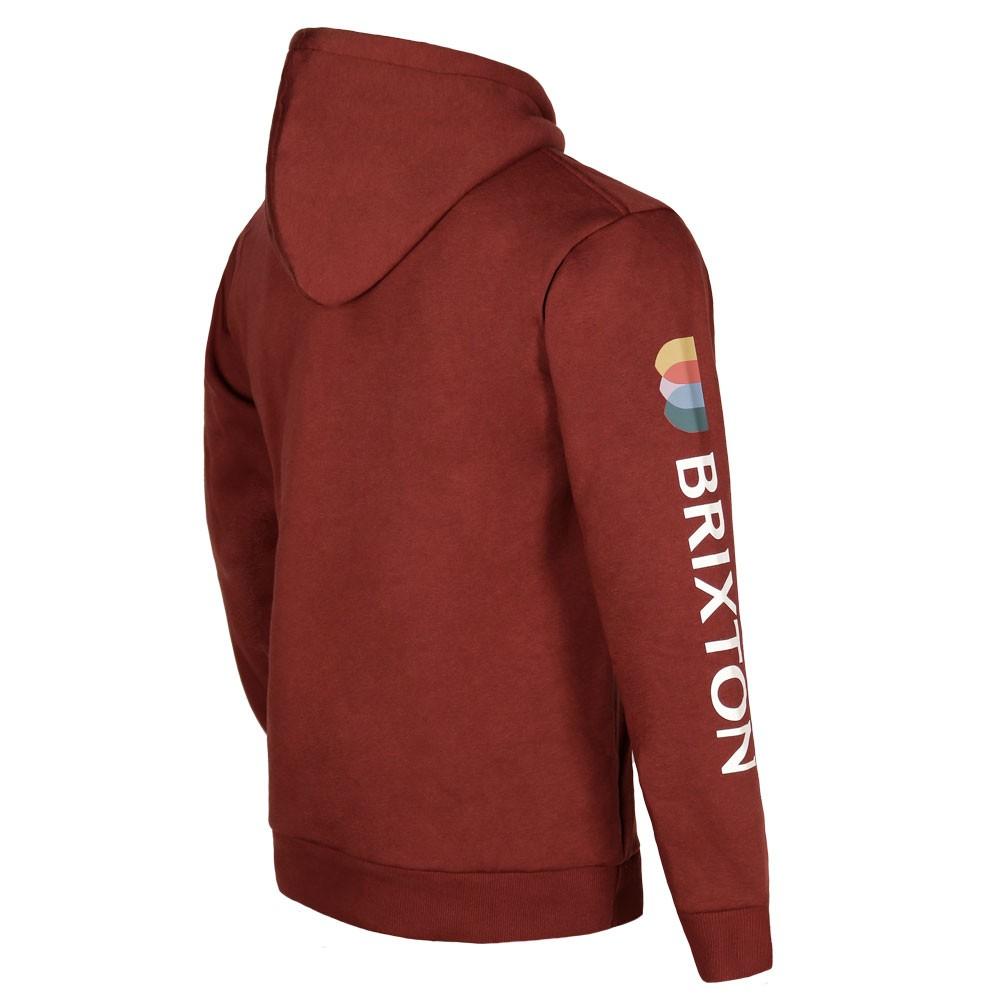 Poleron Men Hoodie Burgundy Logo