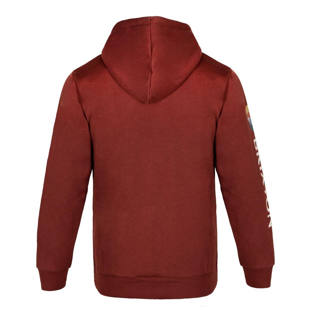 Poleron Men Hoodie Burgundy Logo