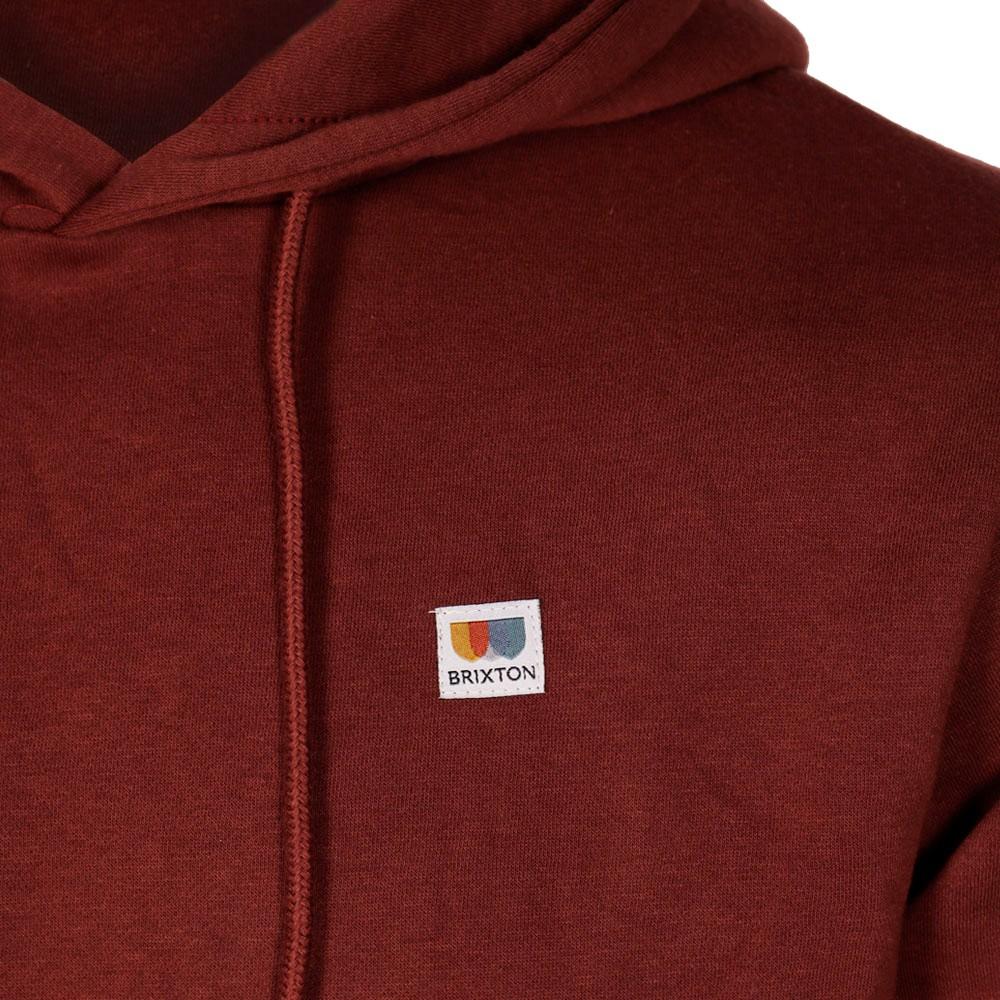 Poleron Men Hoodie Burgundy Logo