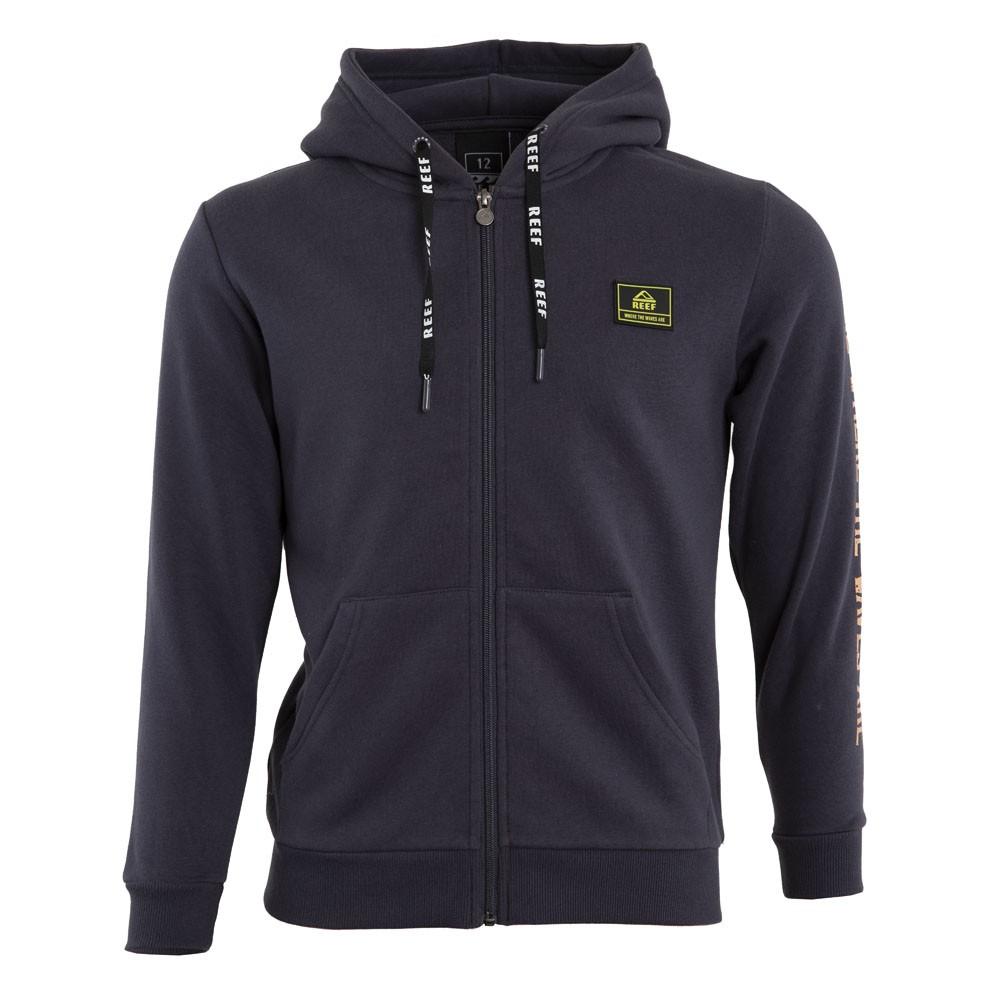 Poleron Full Zipper Kids Dark Grey Estampado