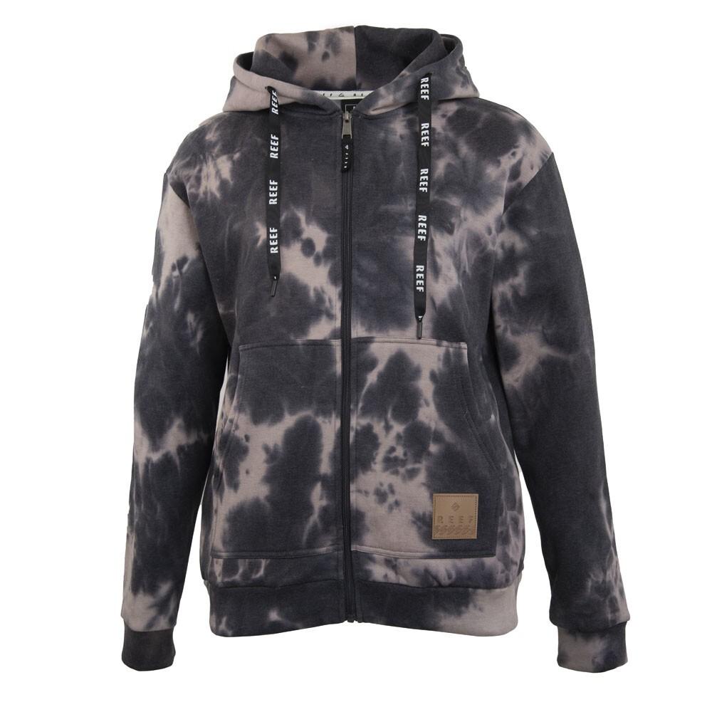 Polerón Men Full Zipper Tie Dye Beige Black