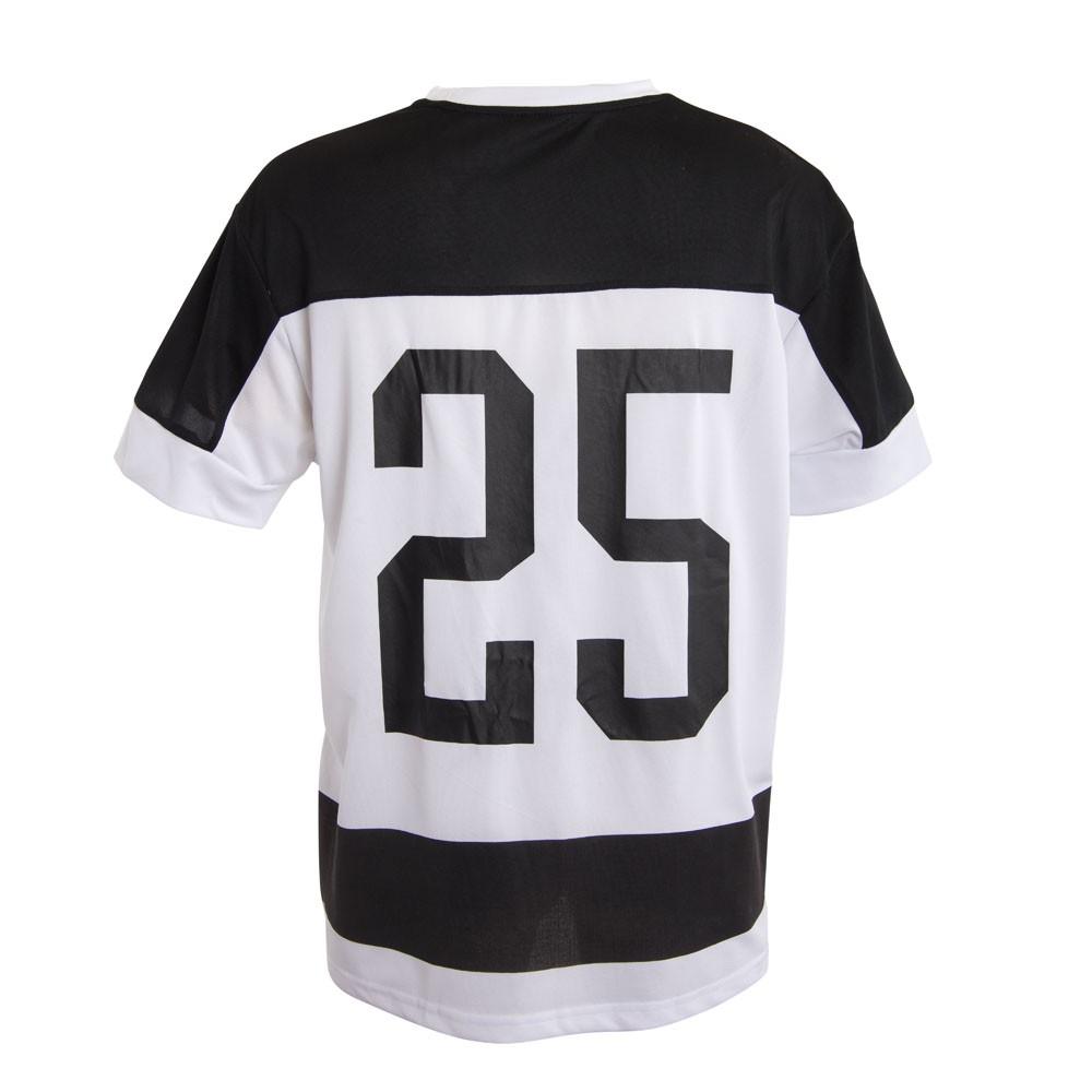 Polera Colo Colo Urbano Blanco y Negro '25 Escudo Front