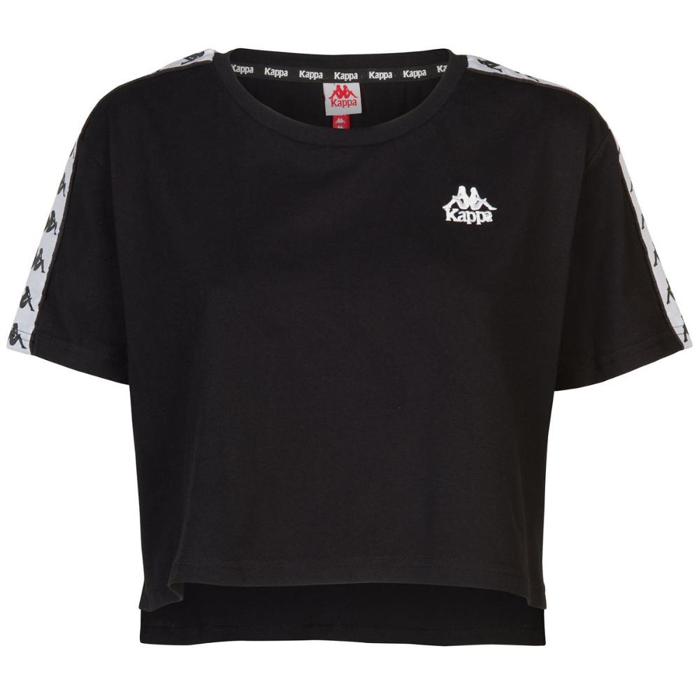 Polera Crop Women Banda Apua Black White