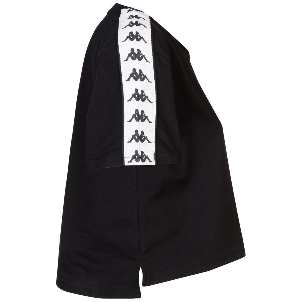 Polera Crop Women Banda Apua Black White