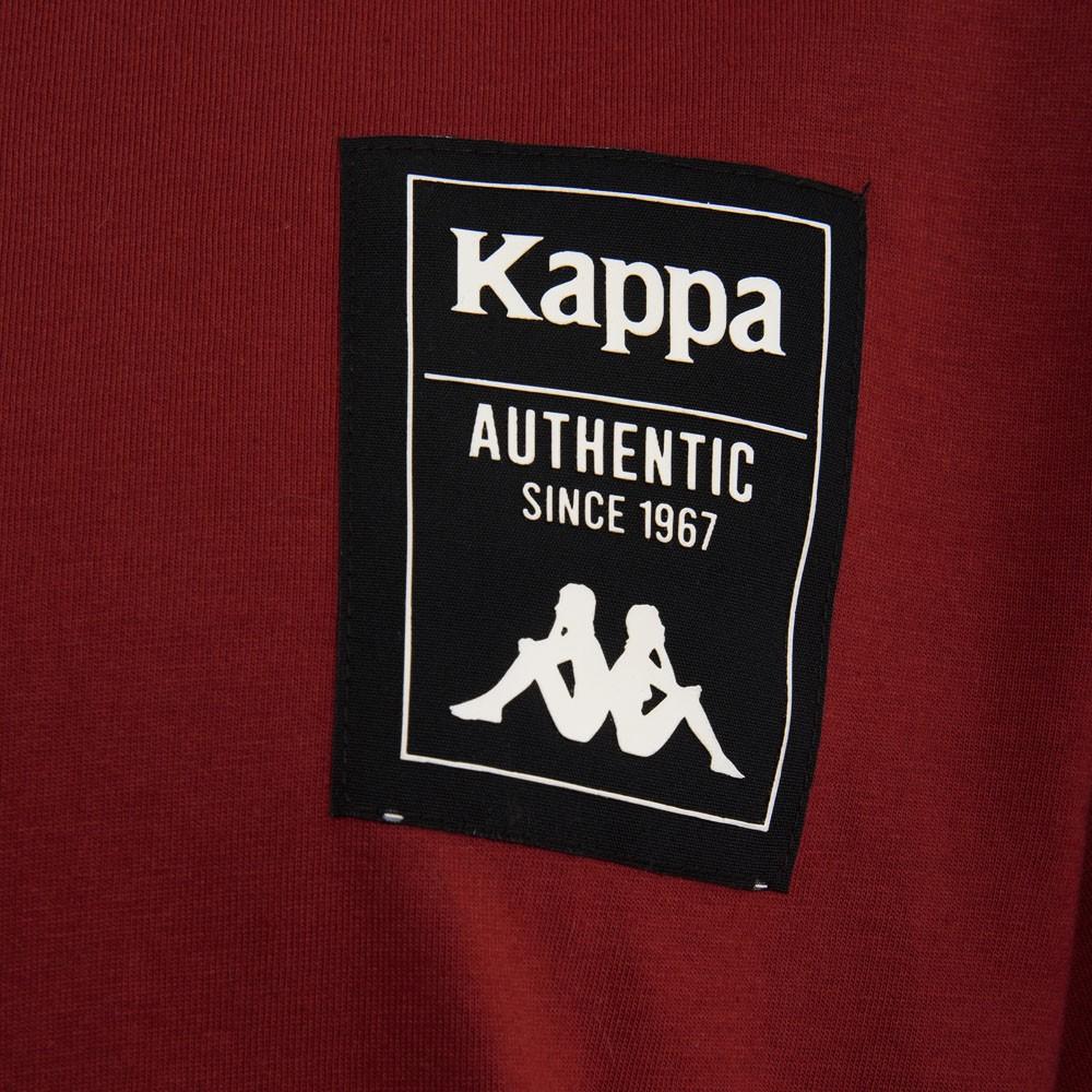 Polera Men White Neck Burgundy Black