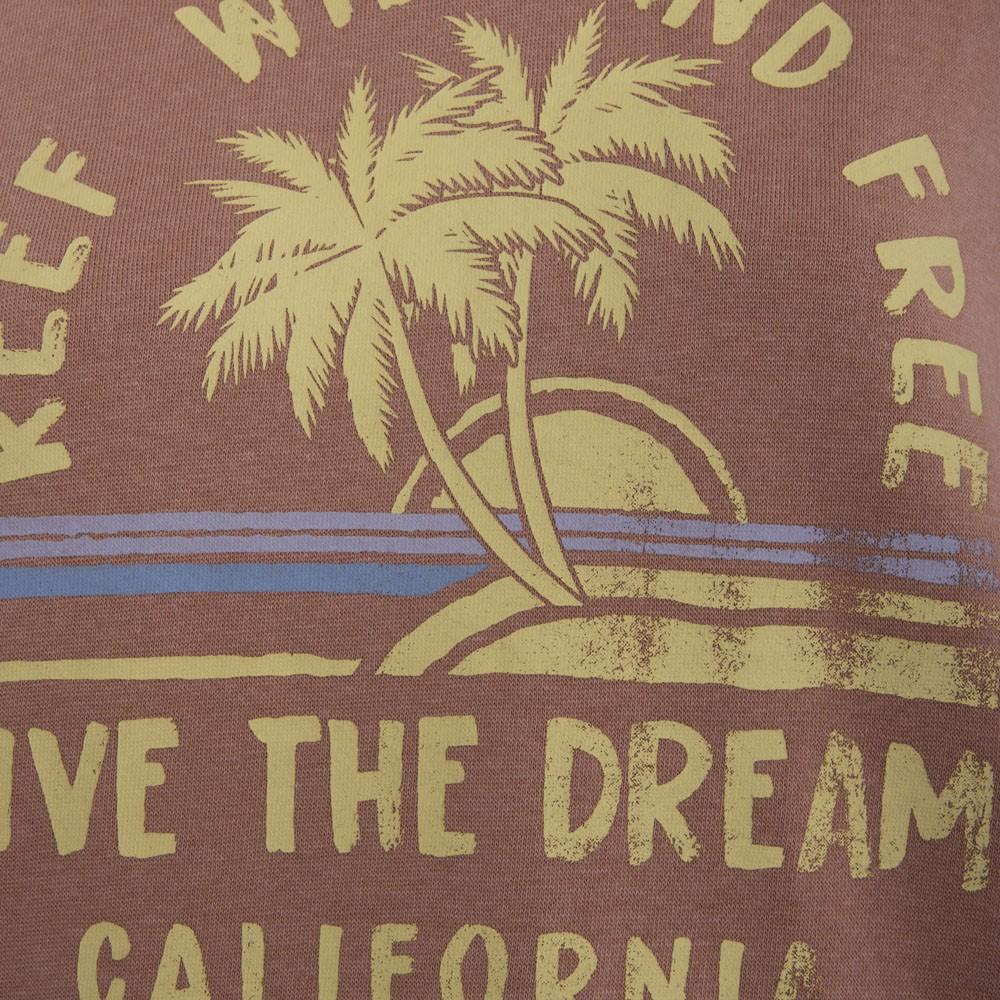 Poleron Crop Women Live the Dream Orange