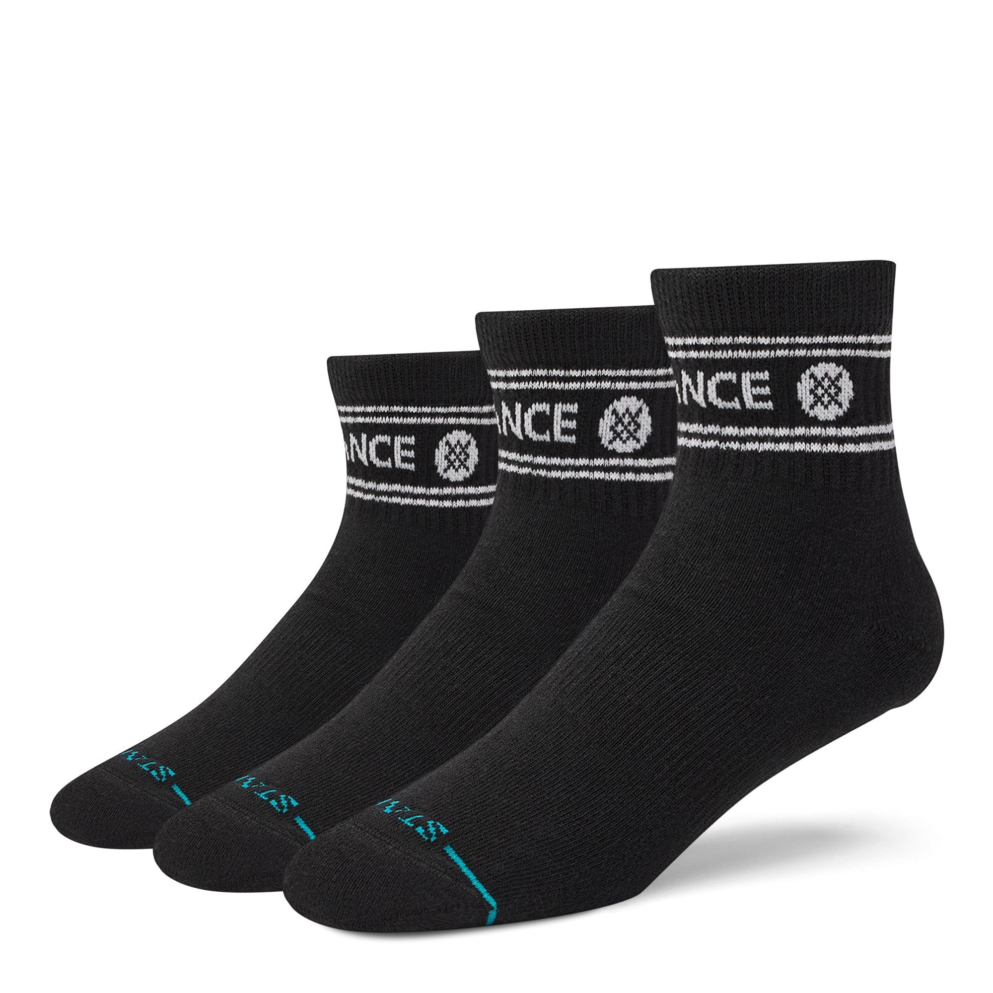 Stance Sock 3 Pack Quarter Vital Black