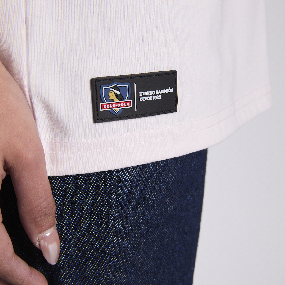Polera Colo Colo Urbano Mujer Colocolina Toda La Vida Rosado