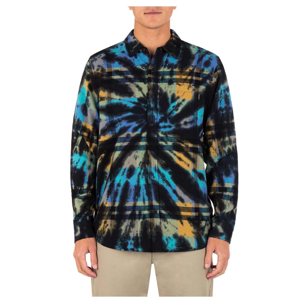 Camisa Portland Tiedye Aqua Black