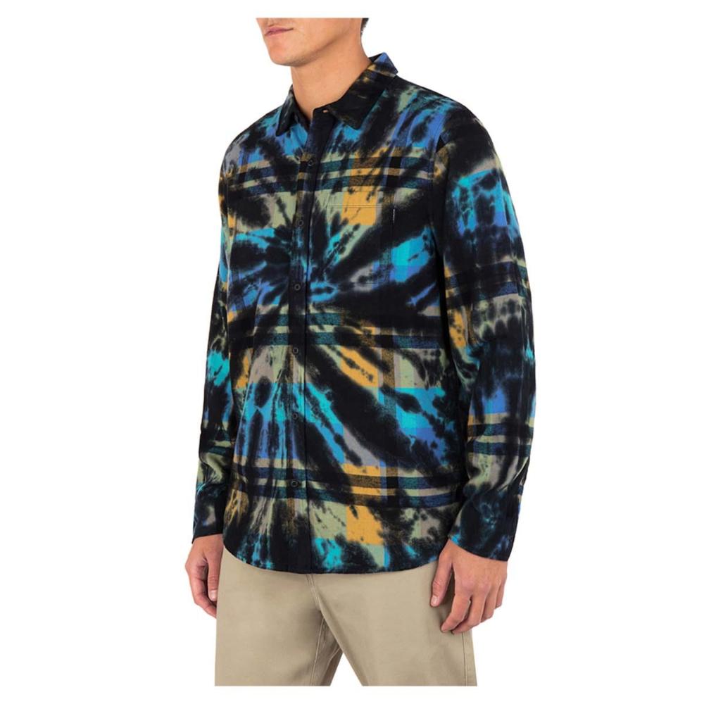 Camisa Portland Tiedye Aqua Black