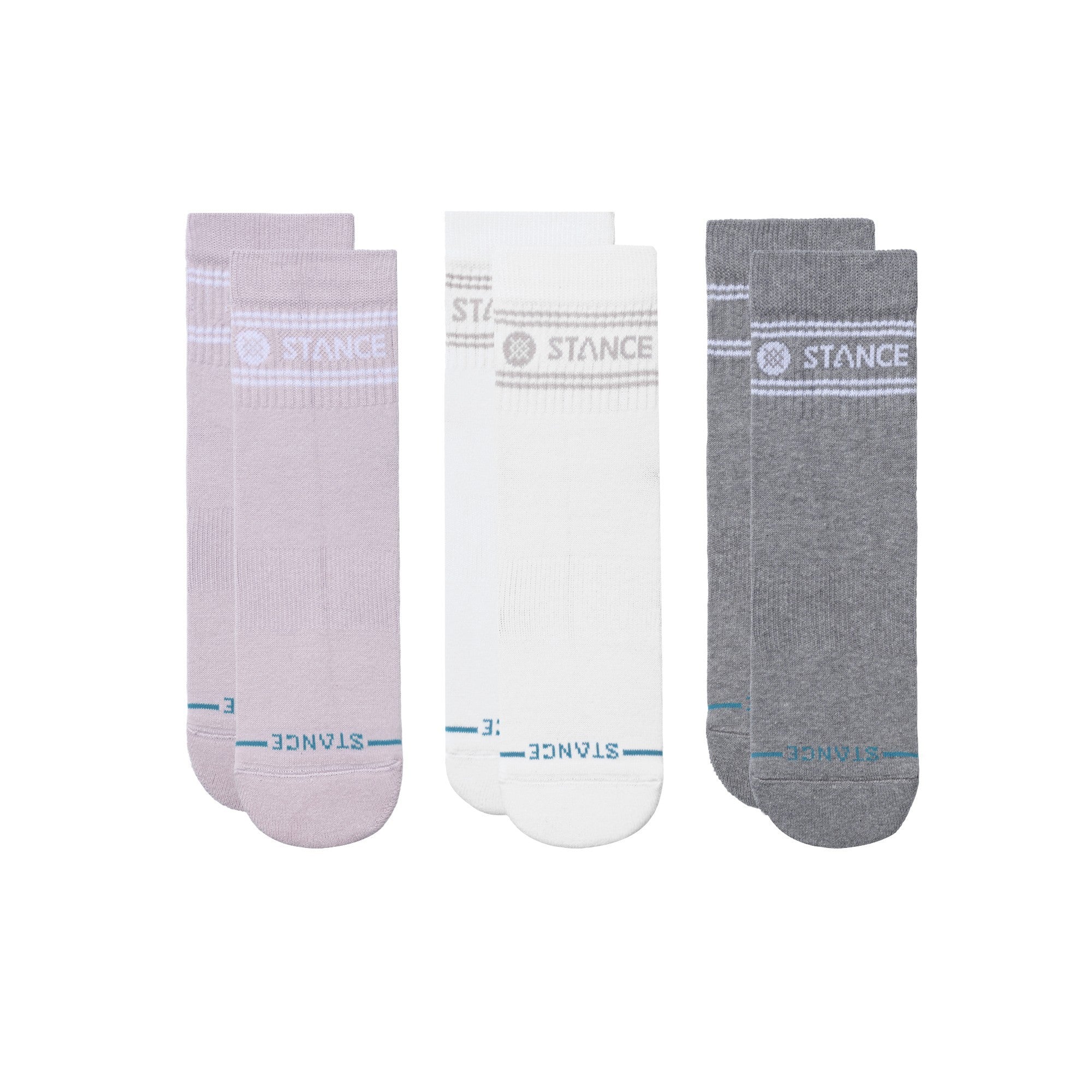 Stance Sock 3 Pack Quarter Vital Purple Mix