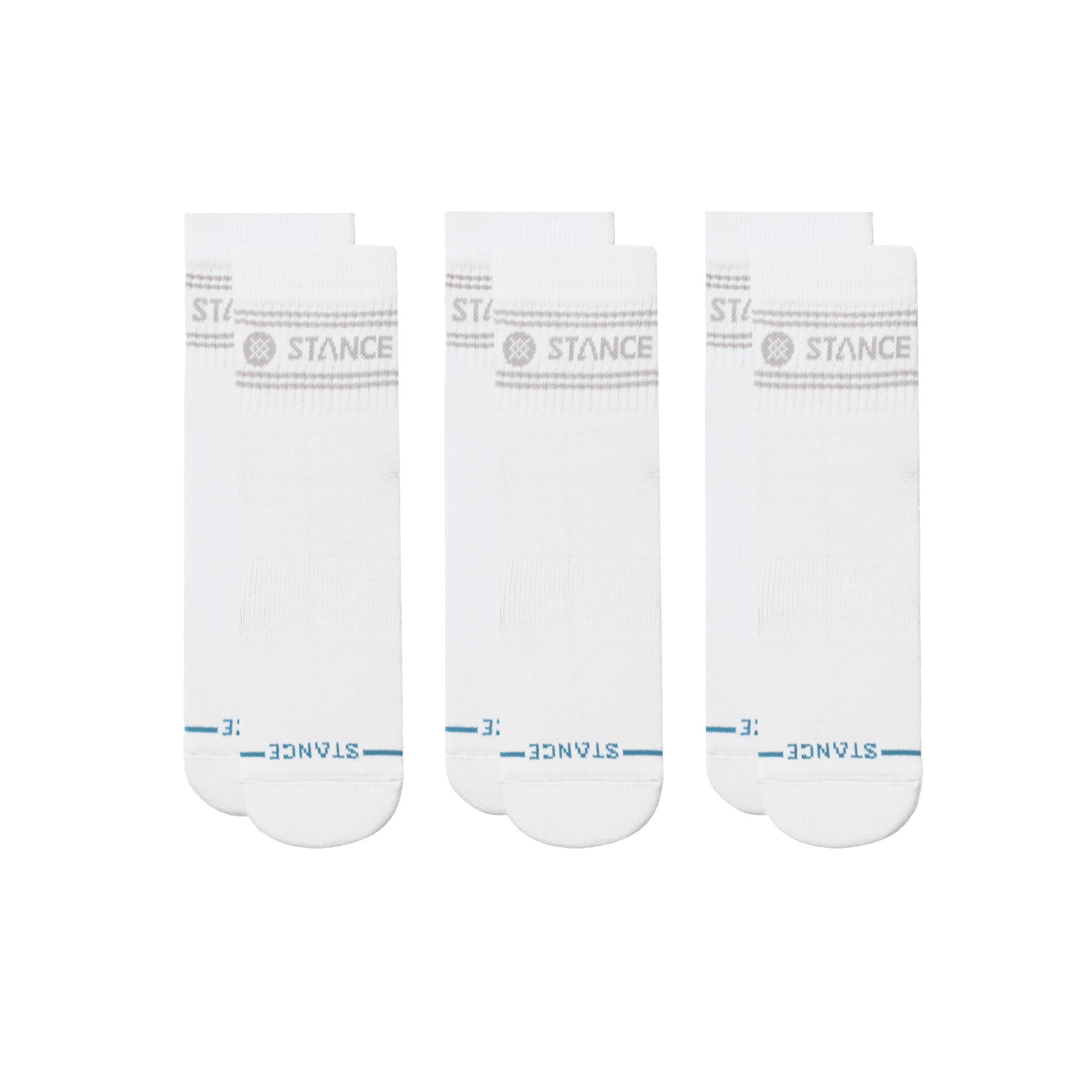 Stance Sock 3 Pack Quarter Vital White