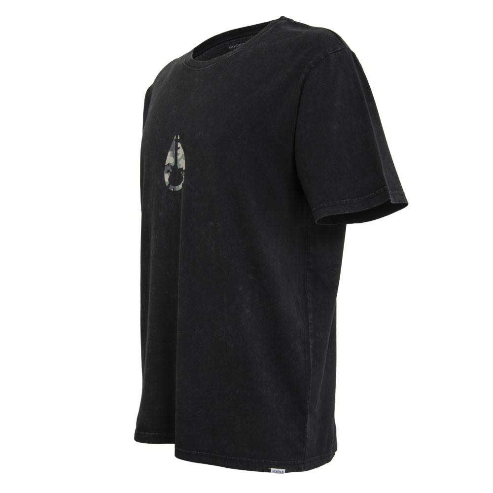 Polera Men Regular Fit Black Logo Camo