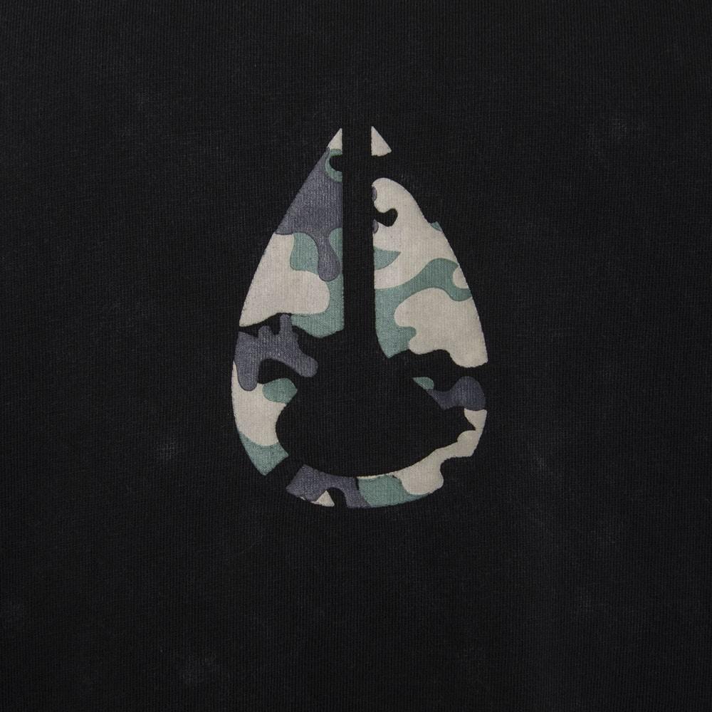 Polera Men Regular Fit Black Logo Camo