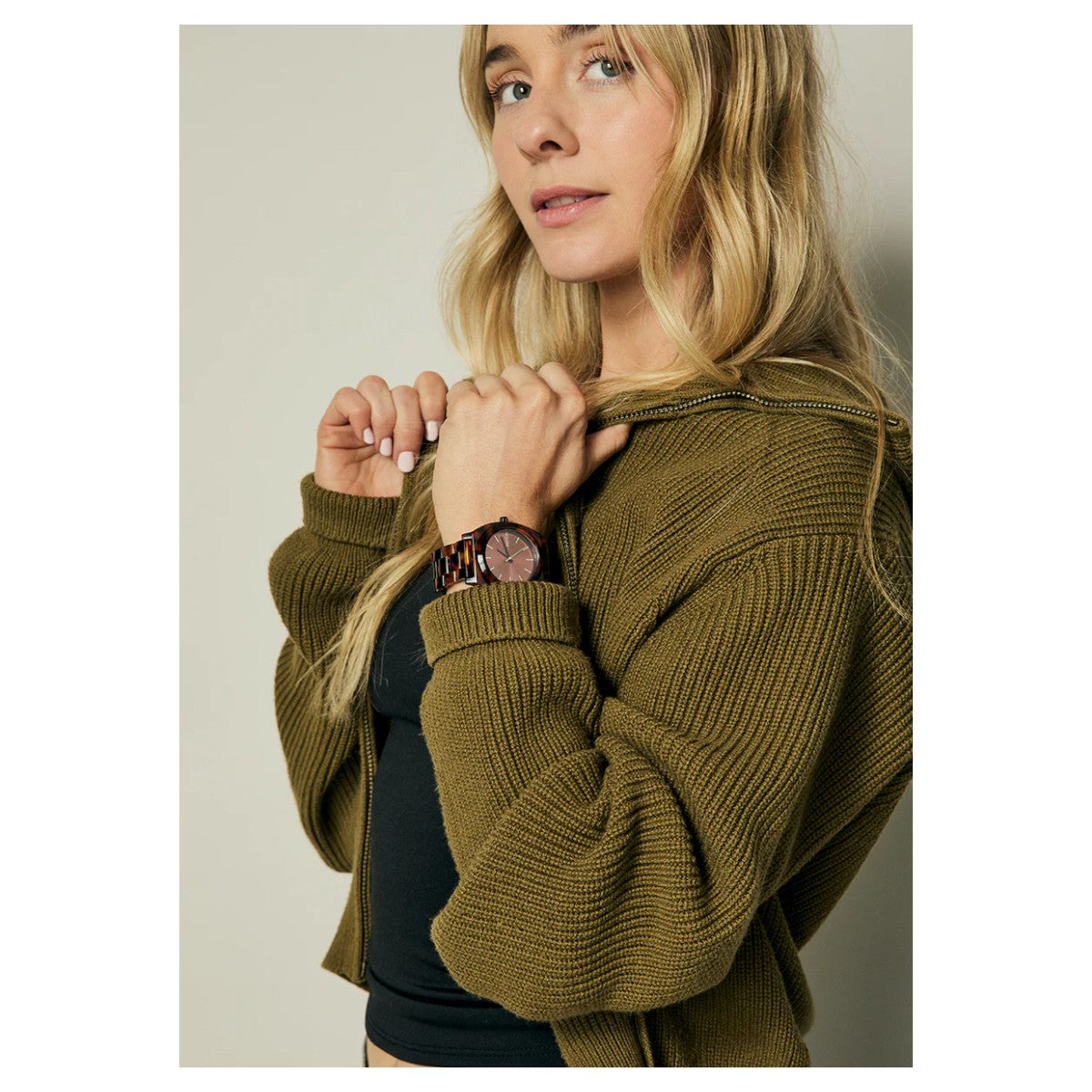 Reloj Nixon Time Teller Acetate Tortoise Oxblood