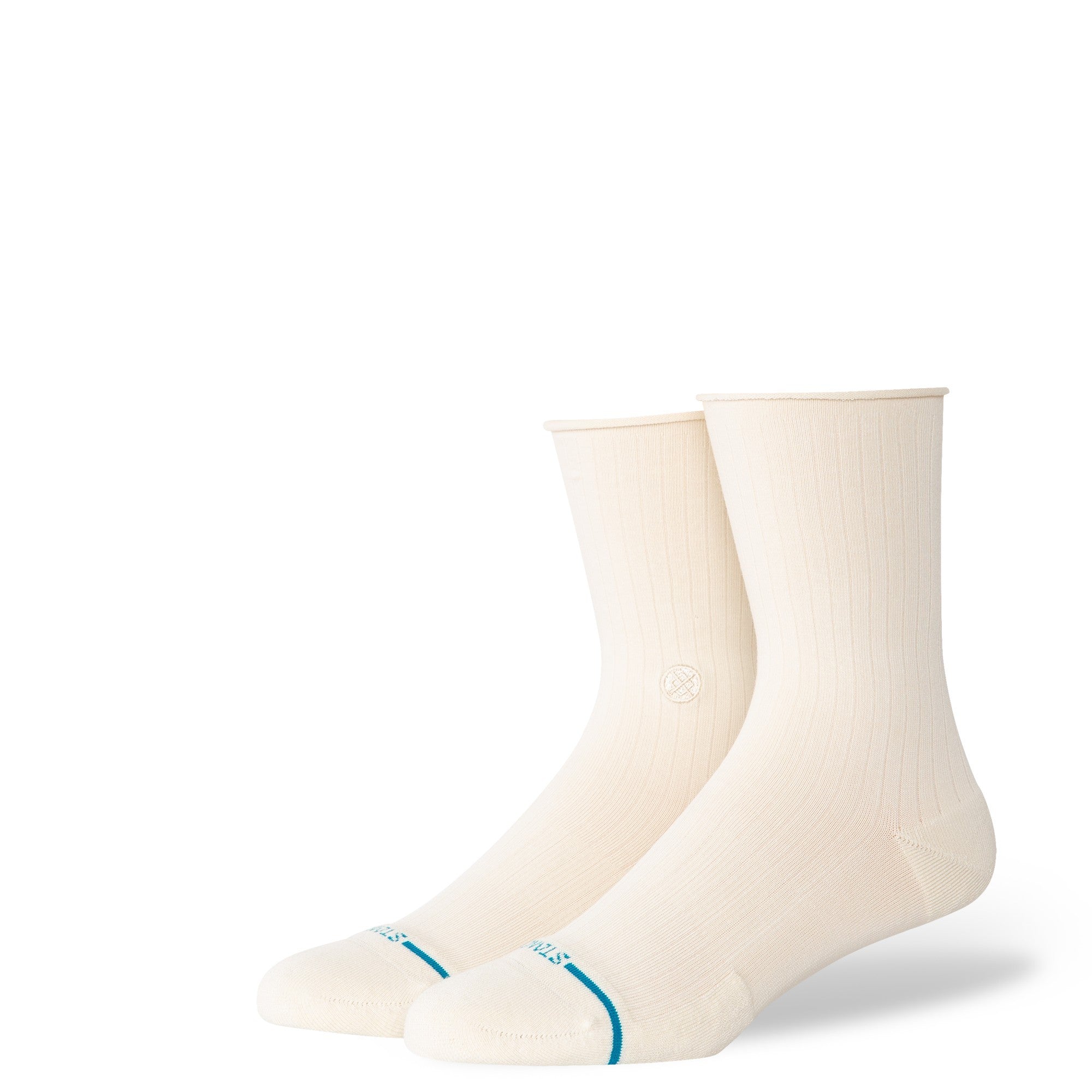 Stance Sock Women Rolled Cuff Quarter Ivory