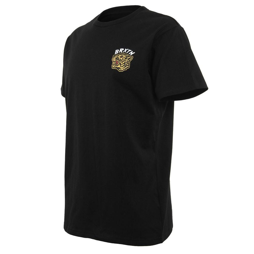 Polera Men Black Tiger Logo
