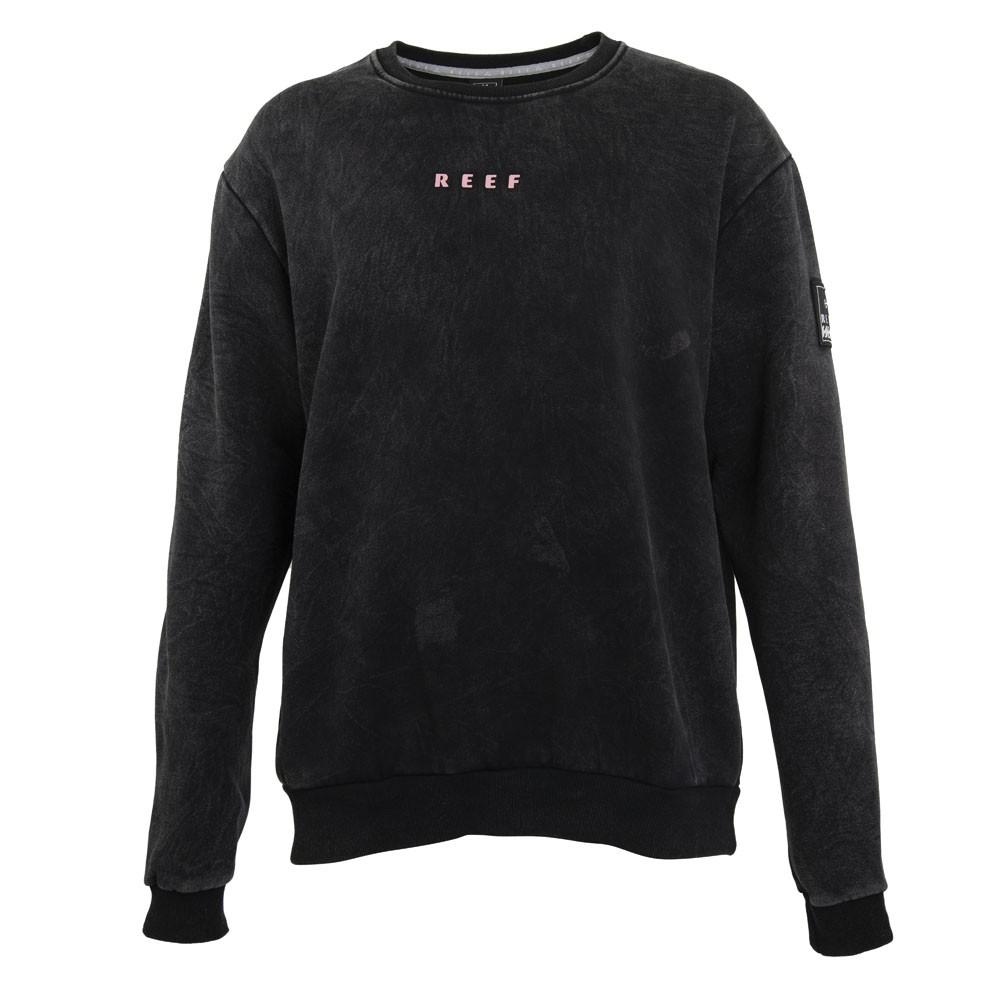 Poleron Men Crew Black Palms