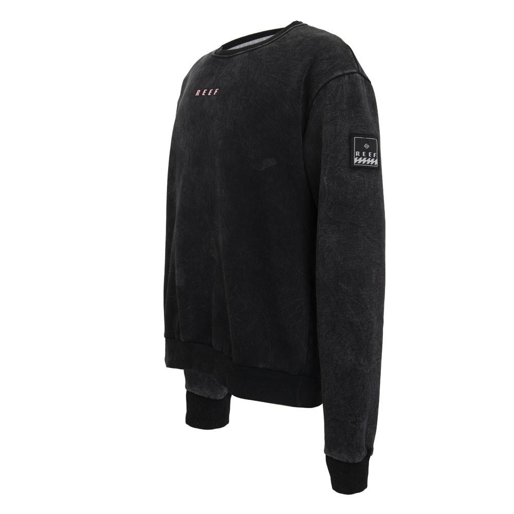 Poleron Men Crew Black Palms