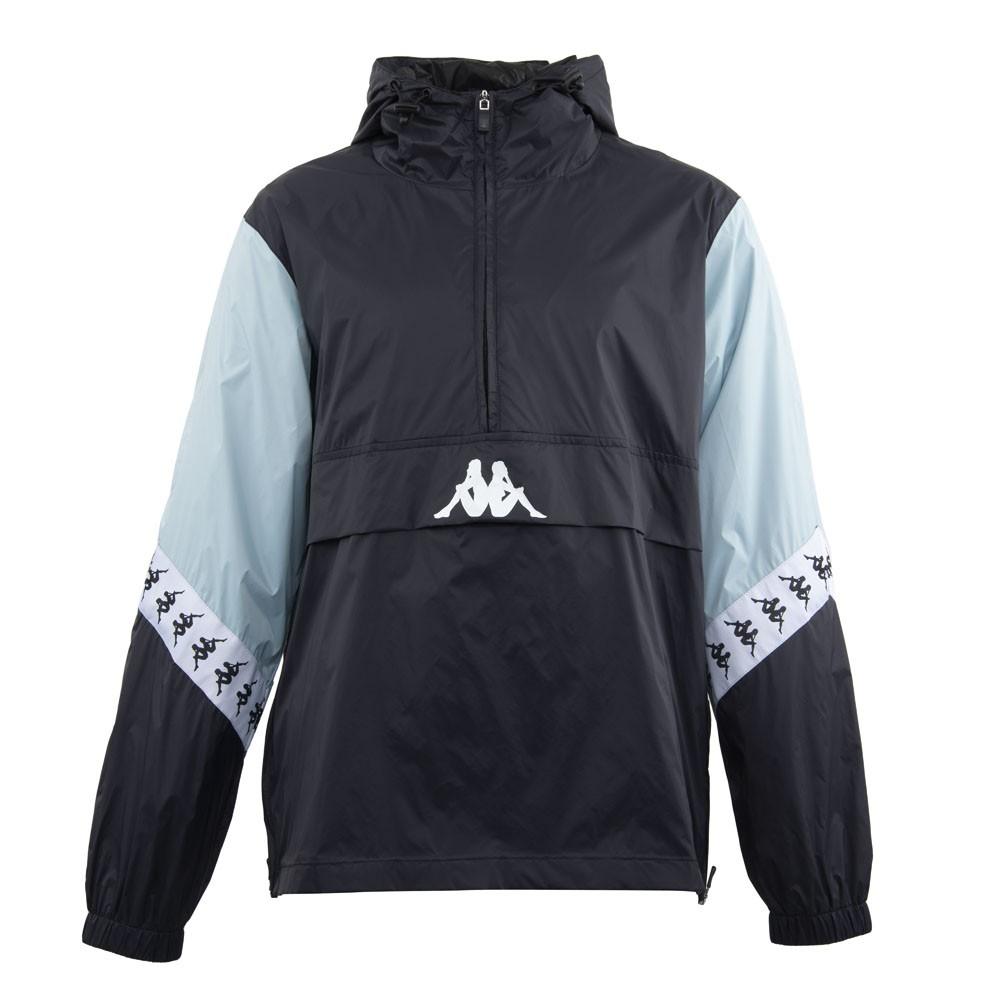 Cortaviento Men Black Light Blue White