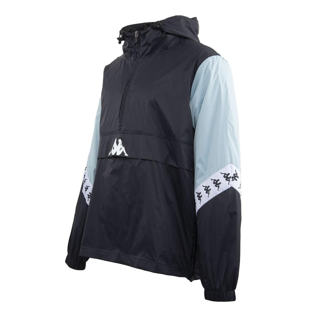 Cortaviento Men Black Light Blue White