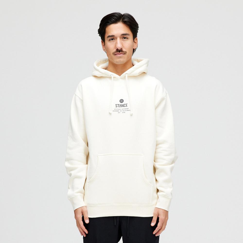Polerón Stance Established Hoodie Bone