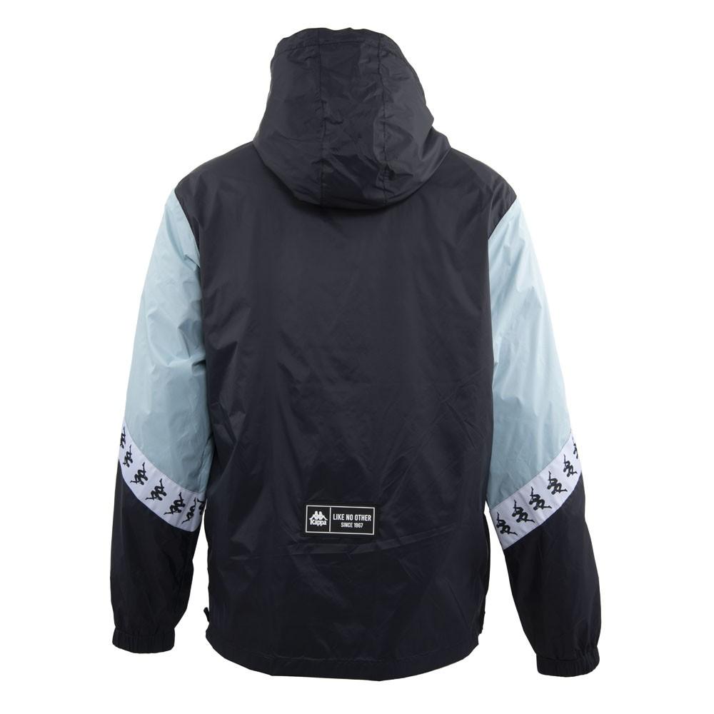 Cortaviento Men Black Light Blue White