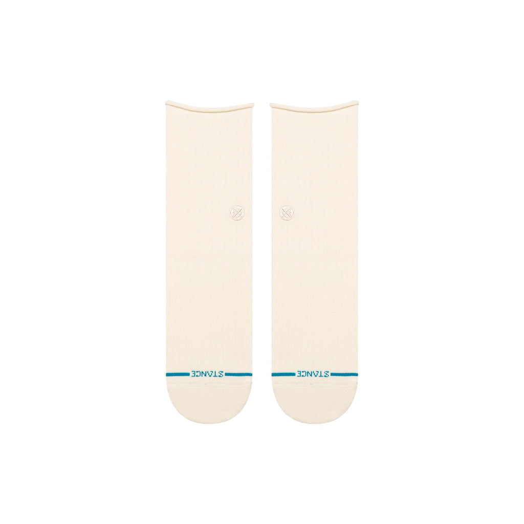 Stance Sock Women Rolled Cuff Quarter Ivory