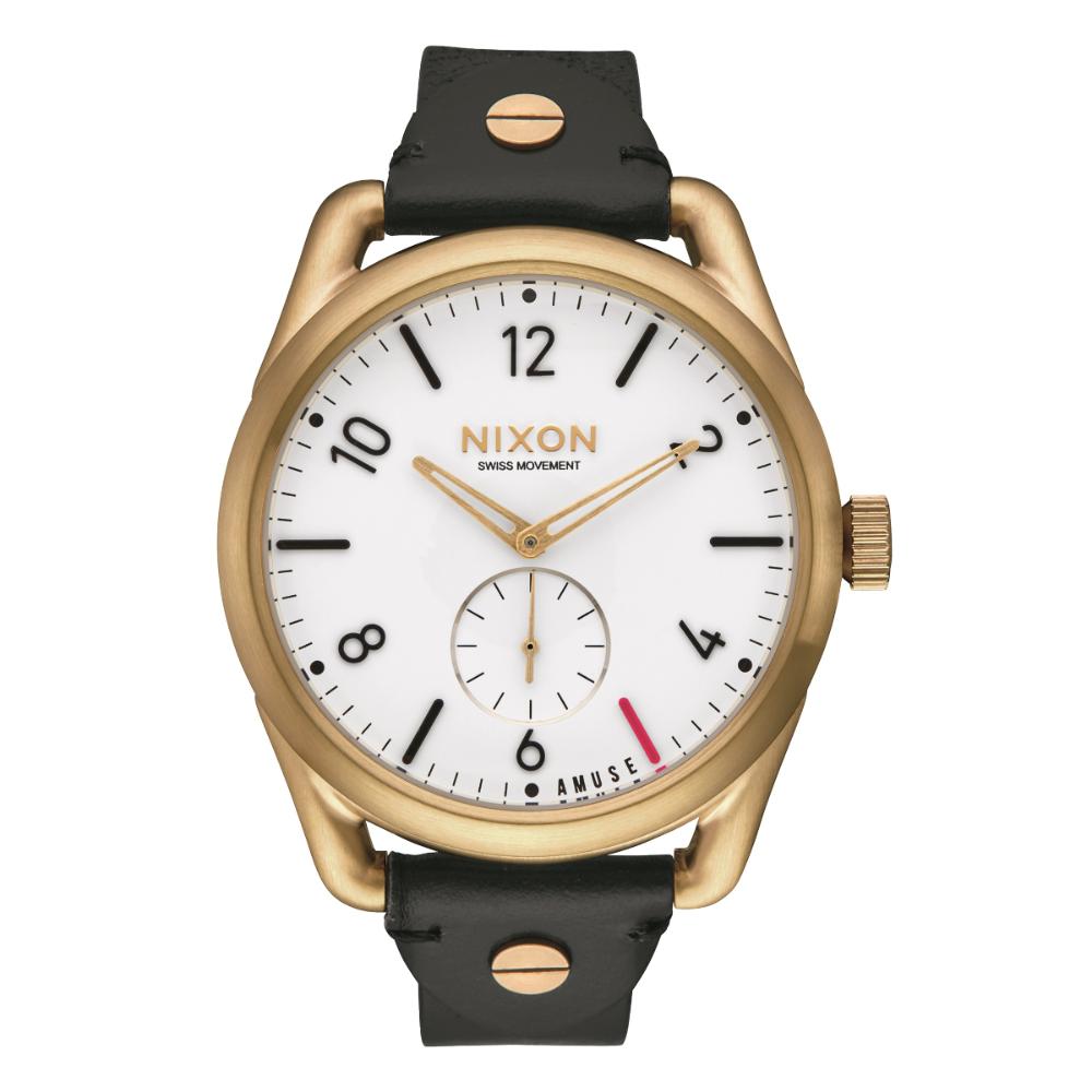 Reloj Nixon C39 Leather Light Gold