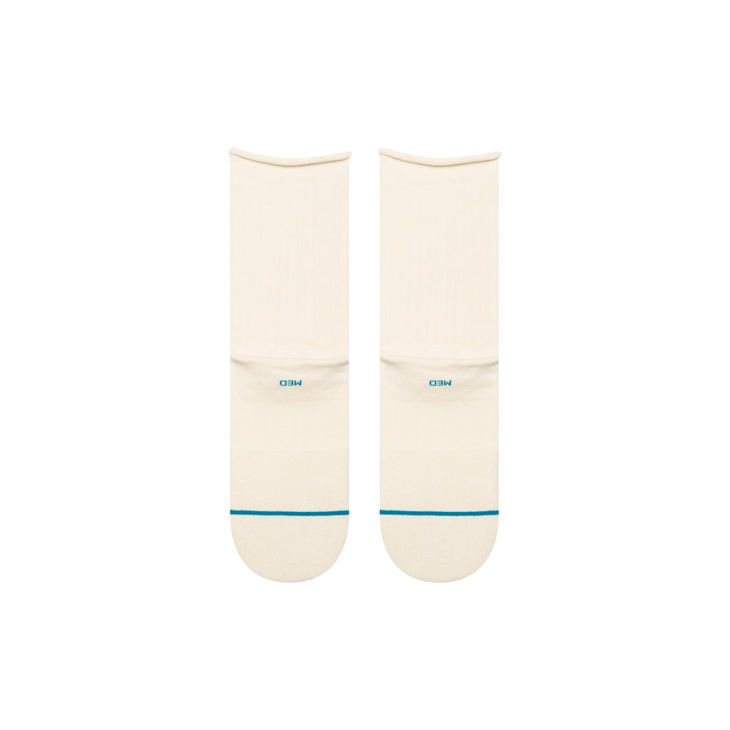 Stance Sock Women Rolled Cuff Quarter Ivory